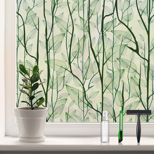 Window Film Privacy Decorative Window Clings 35.4'' x 78.7'' (19.35 Sq Ft)