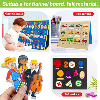 5 Felt Learning Pieces Set