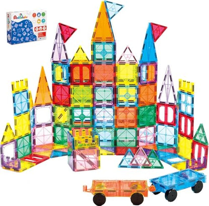 134PCS Magnetic Building Tiles
