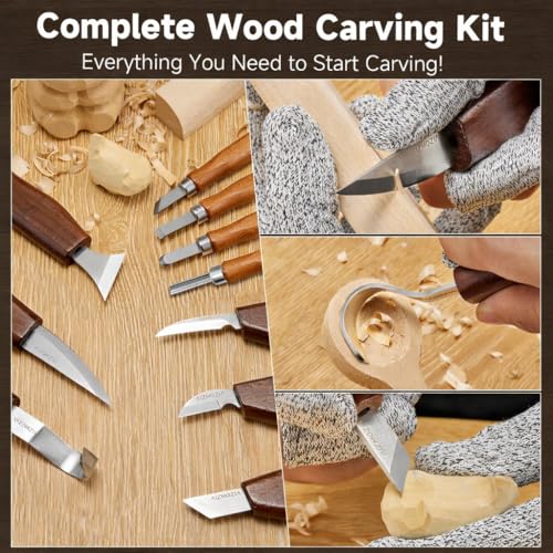 Wood Carving Kit for Beginners (30 Count)