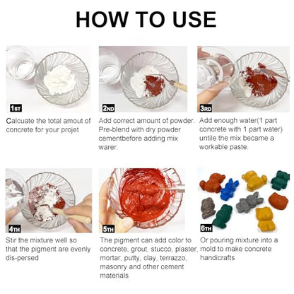 Concrete Cement Red Iron Oxide Pigment Powder (64 Ounce)