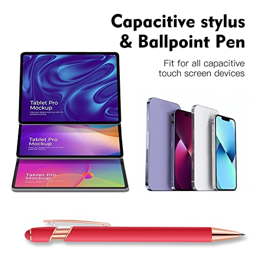 12 PCS 2 in 1 Stylus Ballpoint Pen with Stylus Tip (24 Count)