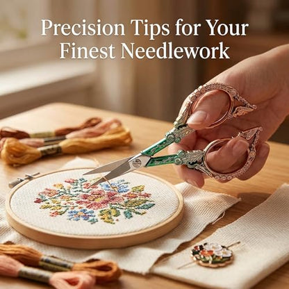 Small Embroidery Scissors with Cover