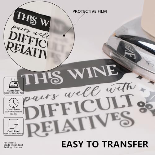 Black HTV Heat Transfer Vinyl Rolls (100 Foot)