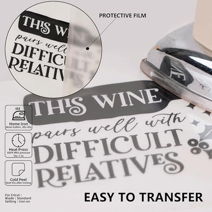 Black HTV Heat Transfer Vinyl Rolls (100 Foot)