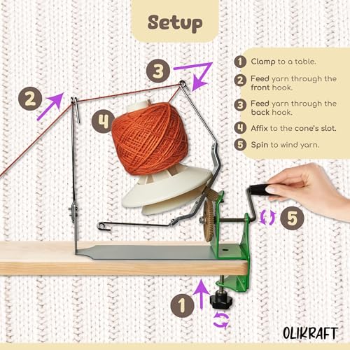 Large Capacity Metal Yarn Ball Winder