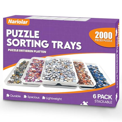 11.5 x 8.3 in Puzzle Sorting Trays Stackable