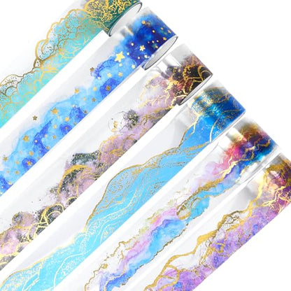 6 Rolls PET Tape Stickers for Journaling (6 Count)