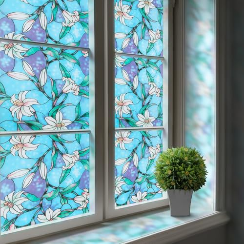 Stained Glass Window Privacy Film (19.38 Sq Ft)
