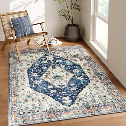 Felice Boho Tribal Square 4x4 Area Rug