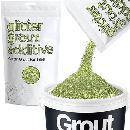 Olive Green Glitter Grout Additive 100g Metallic Flakes (3.52 Ounce)