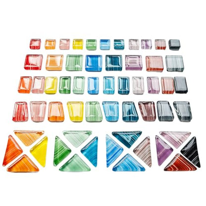1.1LB Glass Mosaic Tiles for Crafts