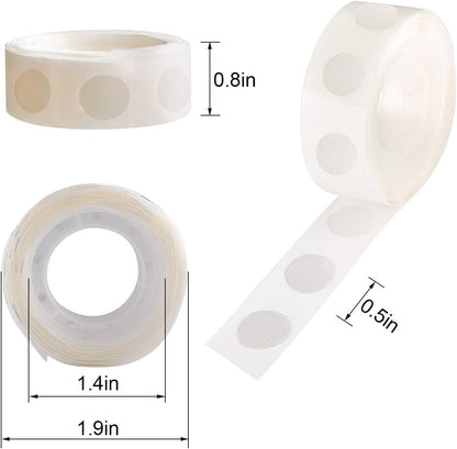 3000pcs Glue Point Clear Balloon Glue Removable Adhesive Dots Double Sided Dots of Glue Tape for Balloons Craft Glue Points Dots Sticky Dots or Wedding Decoration