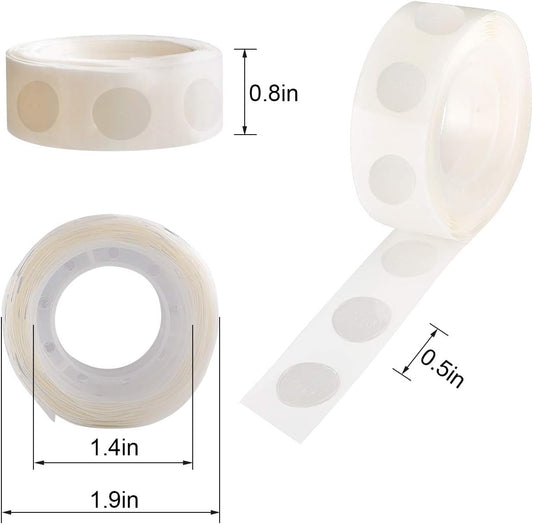 3000pcs Glue Point Clear Balloon Glue Removable Adhesive Dots Double Sided Dots of Glue Tape for Balloons Craft Glue Points Dots Sticky Dots or Wedding Decoration