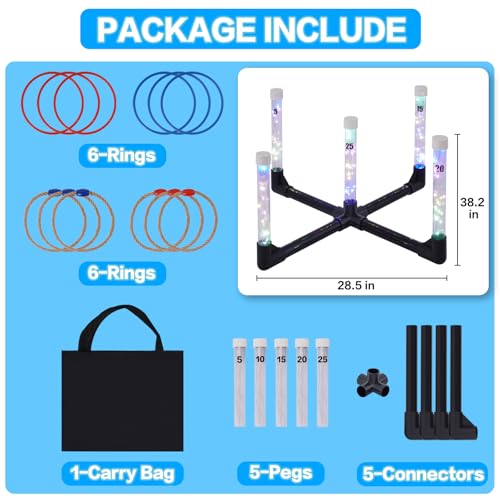 Outdoor Games Ring Toss Glow in Dark