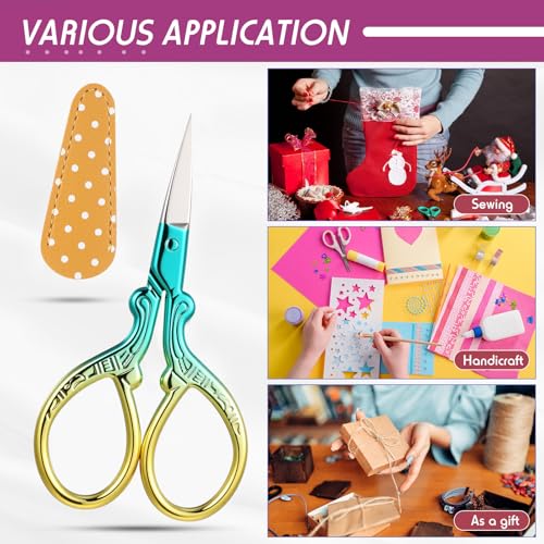4 Pcs Small Embroidery Scissors (4 Count)