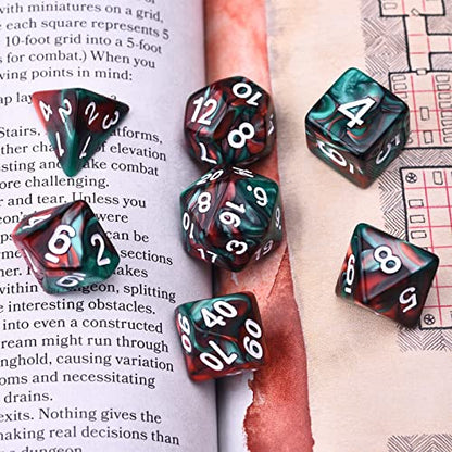 RPG Dice 210 Pieces Polyhedral Dice Set for DND (210 Count)