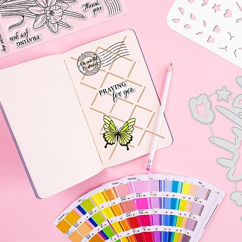 Realistic Daffodil Flower Stamps and Dies and Layering Coloring Stencil Set