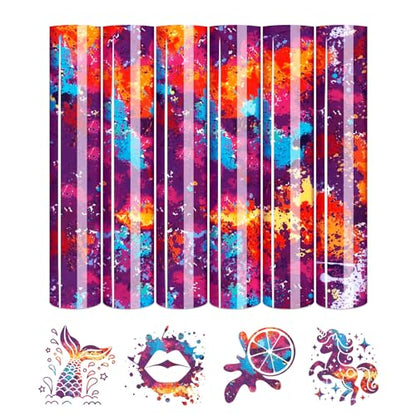 Dark Red Splash Heat Transfer Vinyl