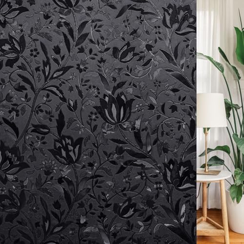 Blackout Window Film Frosted Privacy Clings (9.56 Sq Ft)