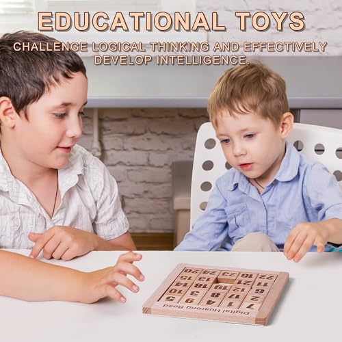 Wooden Number Sliding Puzzle
