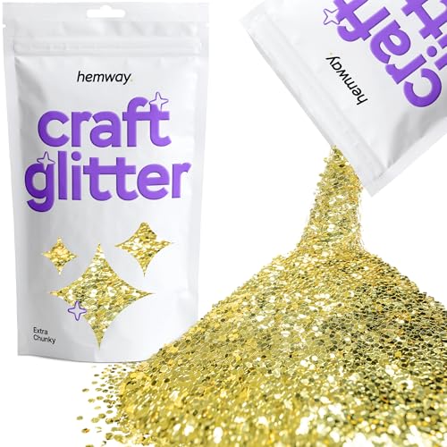 Craft Glitter Sand Gold 100g Extra Chunky Glitter (3.5 Ounce)