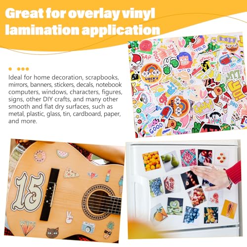 Matte Laminating Sheets clear laminate sheets Sticker Paper for Inkjet Printer Clear Laminate Sheets for Printable Vinyl Sticker Paper