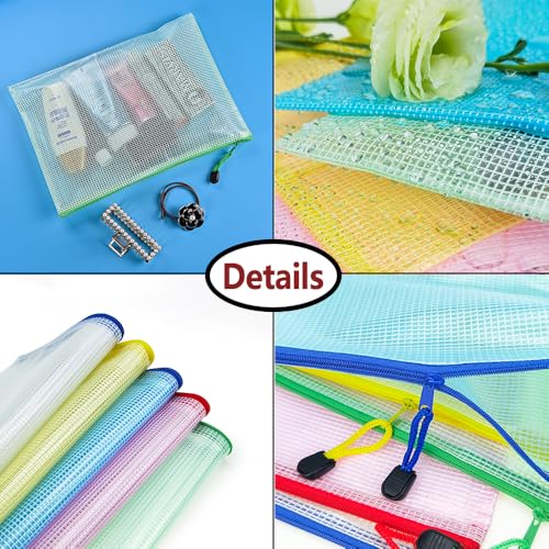20pcs Mesh Zipper Pouch Bags (20 Count)