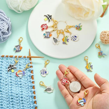 Fish Knitting Stitch Markers for Crocheting (16 Count)