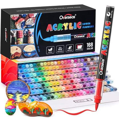 168 Colors Acrylic Paint Markers (168 Count)