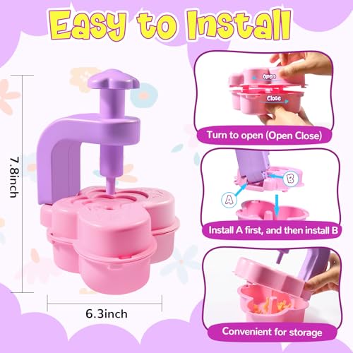 Flower Bouquet Craft Kit Flowers Market Toy Educational Toys Fun DIY Activity Set Christmas Birthday Gift for 4 5 6 7 8+ Year Old Girls and Boys