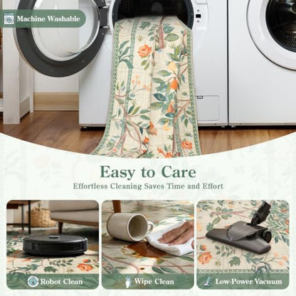 Washable Rug Runners for Hallways Non Slip 8 ft