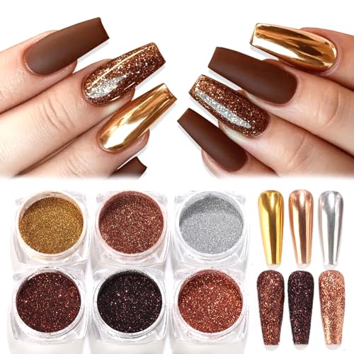 Chrome Nail Powder Metallic Mirror Effect Pigment Dust