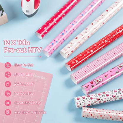 Valentine's Day Heat Transfer Vinyl (12 Count)