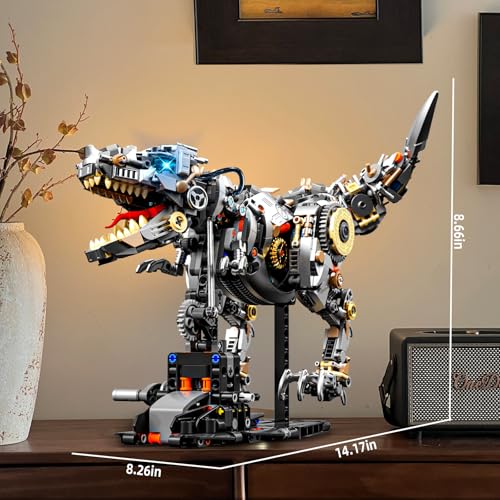 Ideas Mechanical Tyrannosaurus Building Set with Light (1268 Count)