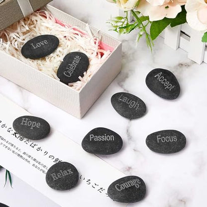 40 Pcs Engraved Inspirational Rocks (40 Count)