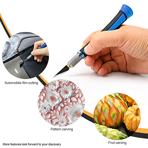Precision Hobby Knife Set Utility Craft Knife Kit with 10PCS Blades for Art