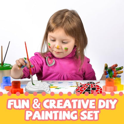 Stepping Stone Painting Kit for Kids Ages 4
