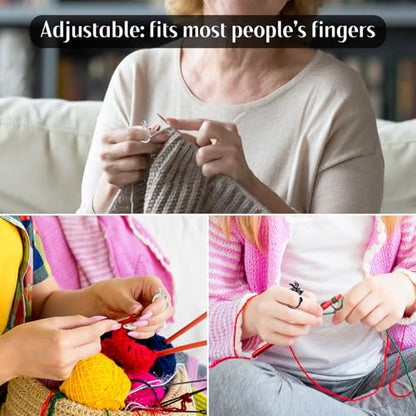4PCS Crochet Rings