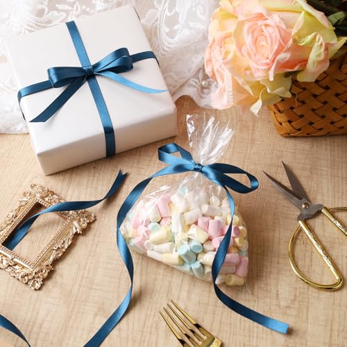 Navy Satin Ribbon 3
