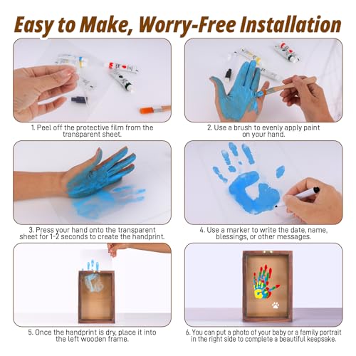 Family Handprint Kit with Light for 4