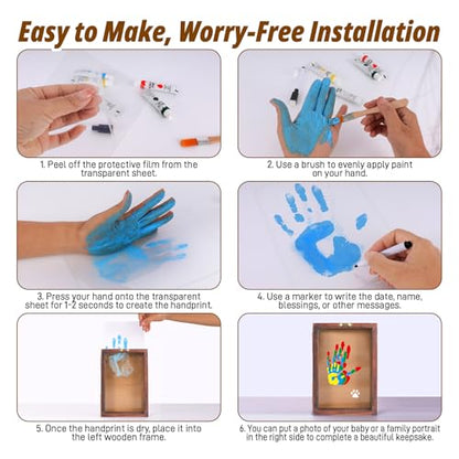 Family Handprint Kit with Light for 4