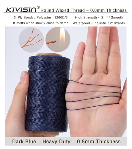 Heavy Duty Round Waxed Thread 0.8mm