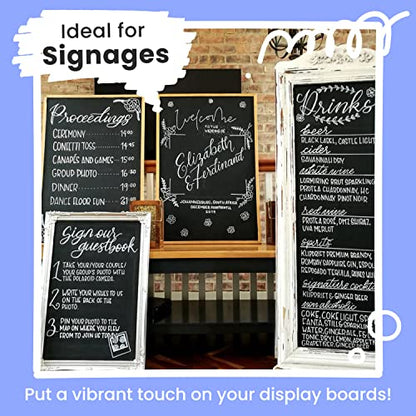 6 White Dry Erase Chalk Markers