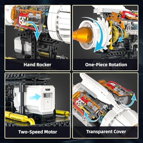 Aircraft Engine Building Kit for Adults (635 Count)