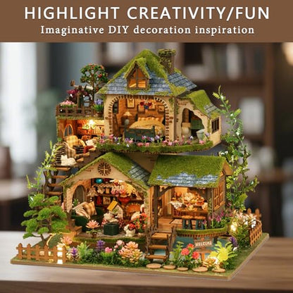 DIY Miniature House Kit for Adults