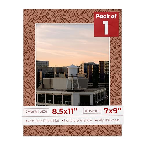 8.5x11 Mat Bevel Cut for 7x9 Photos
