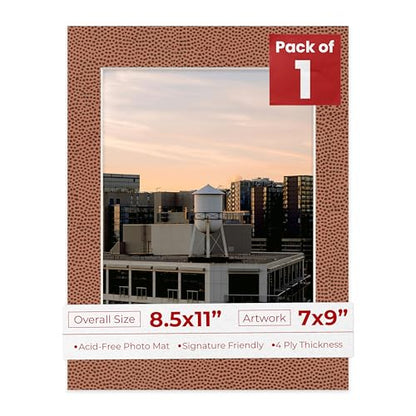 8.5x11 Mat Bevel Cut for 7x9 Photos
