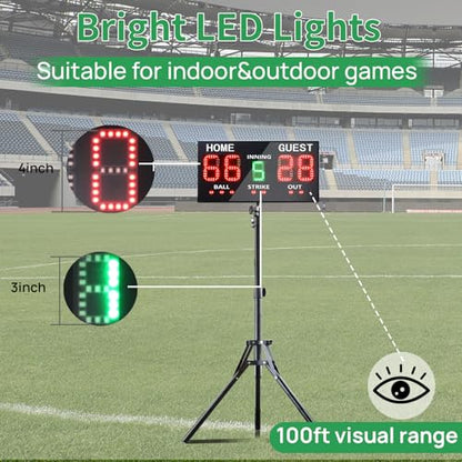 LED Baseball Softball Scoreboard for Fence