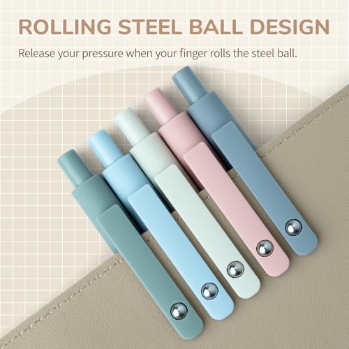 Gel Pens 5 Pcs 0.5mm Fine Point Smooth Writing Japanese Cute High
